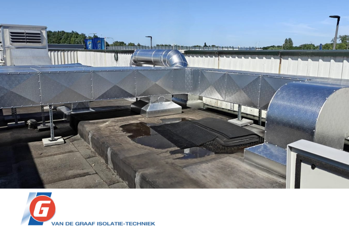 Dak geïsoleerd klant in voedingsindustrie